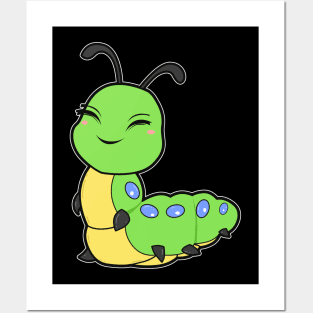 Cute Caterpillar Comic Posters and Art